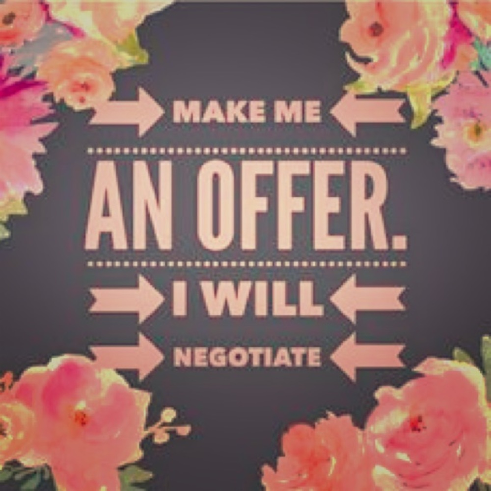 Make me an offer on any item!